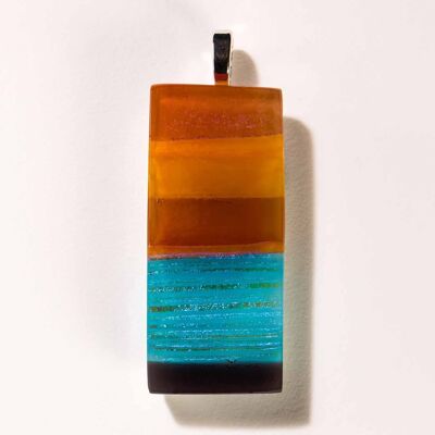 Wearable Art Medium Pendant Cromarty Sunset 6