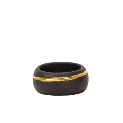 "Gabi" Porcelain Ring With Gold