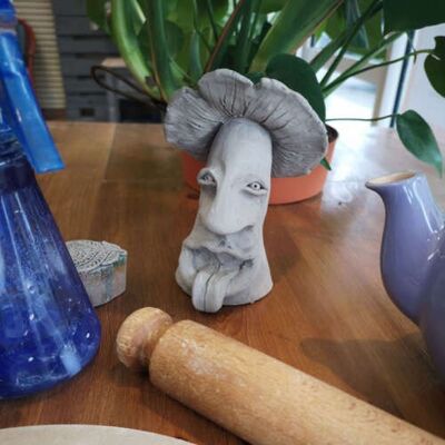 DIY Pottery Kit – Mushroom Sculpture Clay Kit. Air Drying Clay. - Just-clay-kit