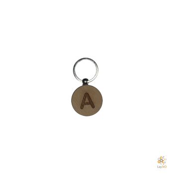 Lay3rD Lasercut - Porte-clés en bois - Porte-clés A