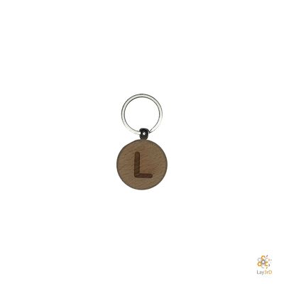 Lay3rD Lasercut - Houten Sleutelhanger - Sleutelhanger L