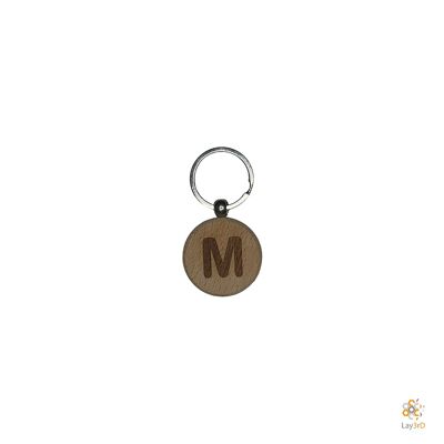 Lay3rD Lasercut - Porte-clés en bois - Porte-clés M