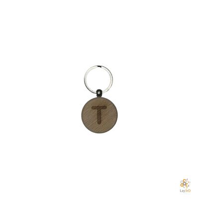 Lay3rD Lasercut - Wooden Keychain - Keychain T