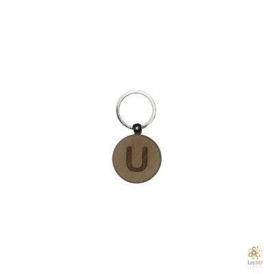 Lay3rD Lasercut - Porte-clés en bois - Porte-clés U