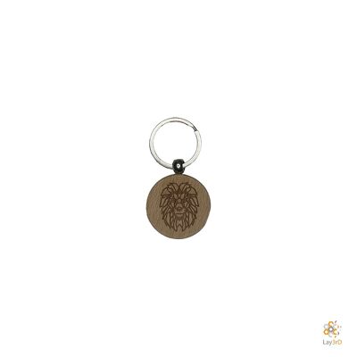 Lay3rD Lasercut - Wooden Keychain - Keychain Lion