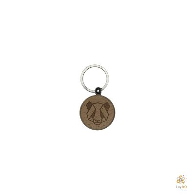 Lay3rD Lasercut - Porte-clés en bois - Porte-clés Panda