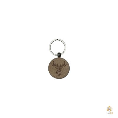 Lay3rD Lasercut - Wooden Keychain - Keychain Deer