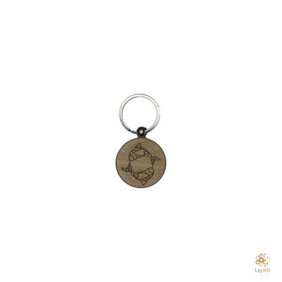 Lay3rD Lasercut - Wooden Keychains - Keychain Pisces