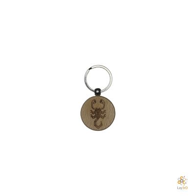 Lay3rD Lasercut - Wooden Keychains - Keychain Scorpio