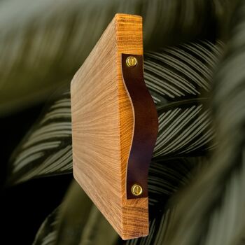 Belle planche à découper - faite à la main en bois de chêne - 30x40x4cm 5