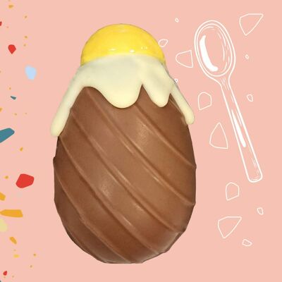 Chocodic - Huevo pasado por agua con chocolate con leche - Chocolate de Pascua