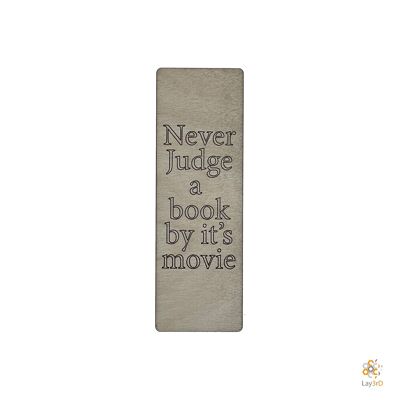 Lay3rD Lasercut - Houten Booklegger - Never judge a book by it's movie