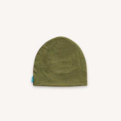 Merino wool baby's hat olive one size