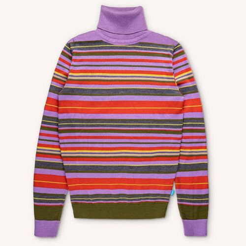 Merino wool turtleneck stripes