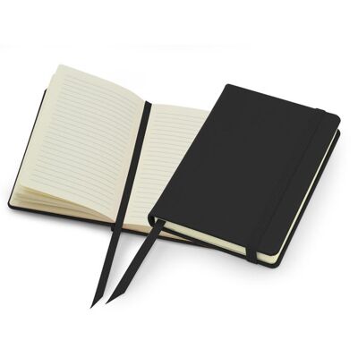 Lifestyle A6 Casebound Notebook with Strap - Black