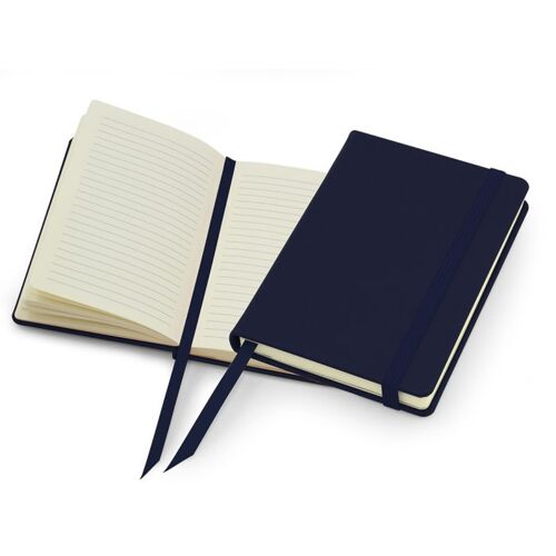 Lifestyle A6 Casebound Notebook with Strap - Navy