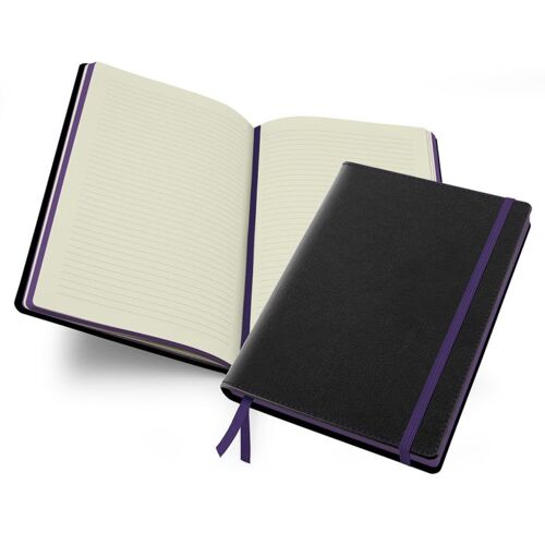 Lifestyle Accent Notebook - Black-purple