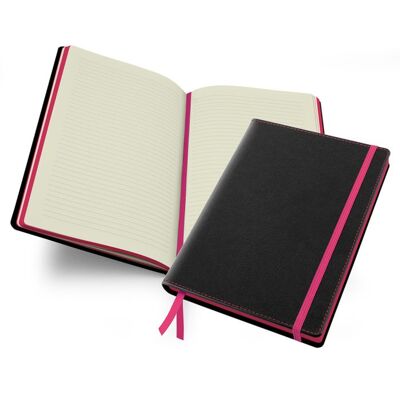 Lifestyle Accent Notebook - Black-pink