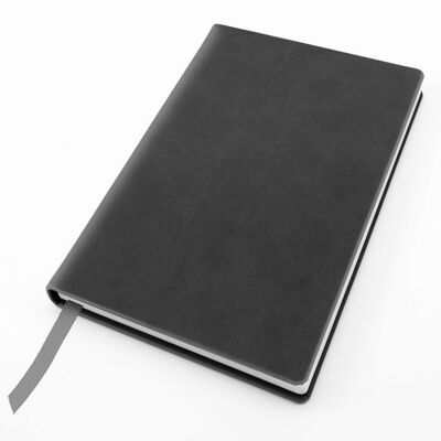 Cuaderno de bolsillo Soft Touch - Gris oscuro