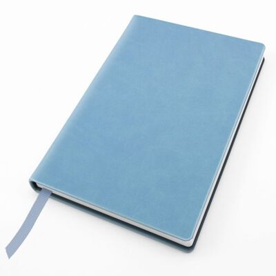 Soft Touch Pocket Notebook - Powder-blue