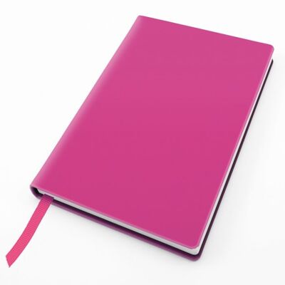 Cuaderno de bolsillo de tacto suave - Rosa intenso