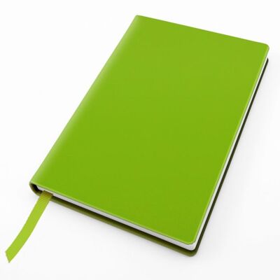 Soft Touch Pocket Notebook - Pea-green