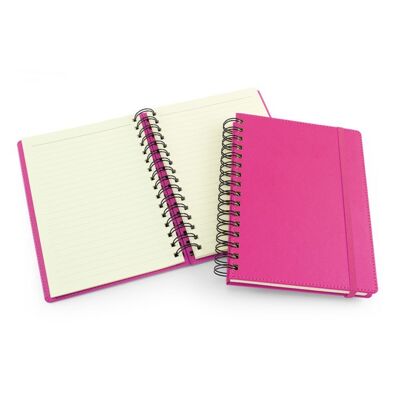 Carnet A5 Soft Touch Wiro - Rose vif