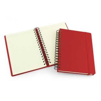 Carnet A5 Soft Touch Wiro - Rouge tomate 1