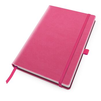 Carnet de notes Deluxe Soft Touch A5 avec sangle élastique et porte-stylo - Azur 6