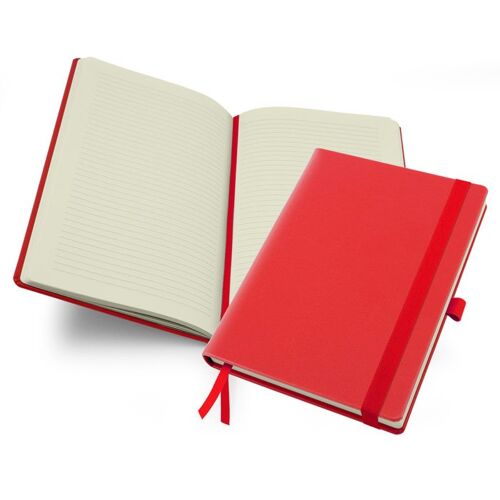 Lifestyle Deluxe A5 Casebound Notebook - Red