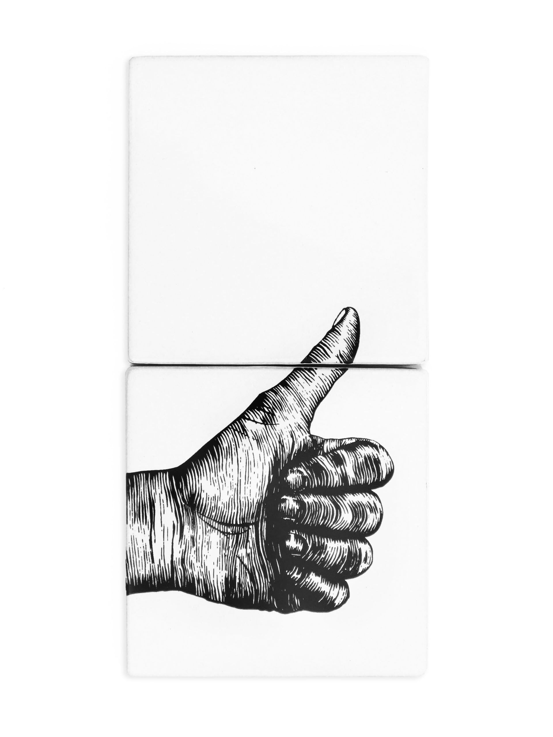 Murale decorativo in ceramica Indicatore OK