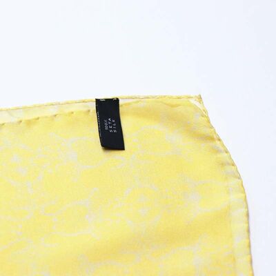 Pañuelo de seda estilo vienés amarillo