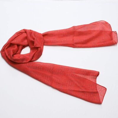 Light scarf FALCO red
