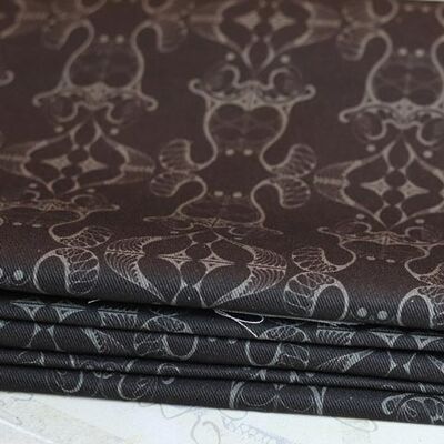 Upholstery fabric border anthracite