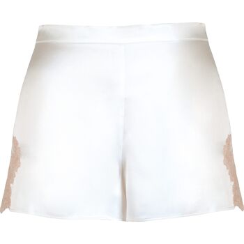 BLOOMER EN SATIN DE SOIE BLANCHE AVEC DENTELLE LEAVERS 4