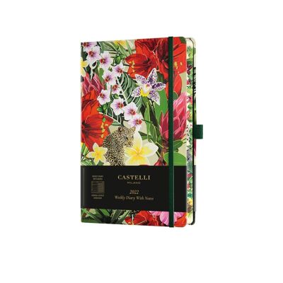 Eden 2022 Medium Weekly Diary with Notes - Leopard