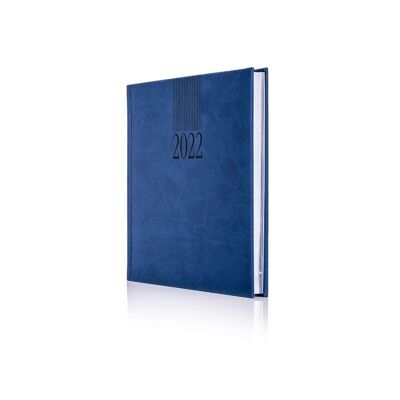 2022 Tucson Irish-English Edition Diary -  China Blue (25-481) A5 Daily White Pages Irish-English (U70)