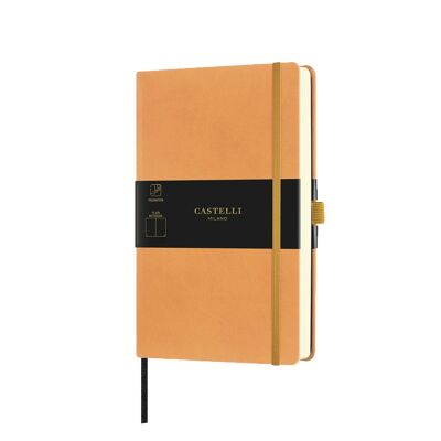 Aquarela Medium Plain Notebook - Clementine