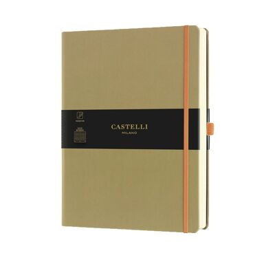 Aquarela Large Ruled Notebook - Olive