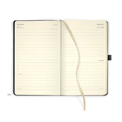 NEW Black & Gold 2022 Medium Daily Diary - Honeycomb