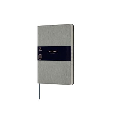 Harris Pocket Ruled Notebook - Oyster Grey