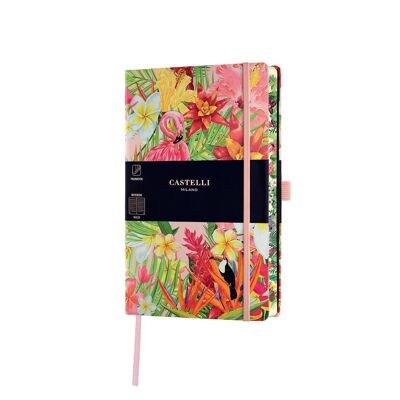 NEW Eden Medium Ruled Notebook - Flamingo