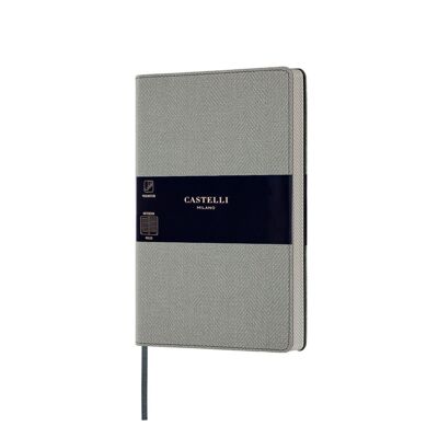Harris Medium Notebook - Oyster Grey