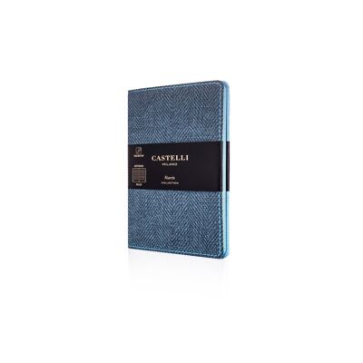 Harris Pocket Ruled Flexible Notebook - Slate Blue