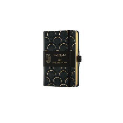 Black & Gold 2022 Pocket Weekly Diary - Art Deco