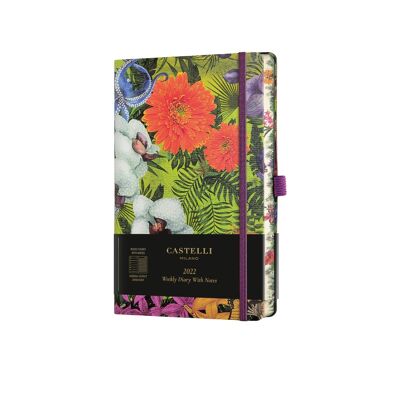 Eden 2022 Medium Weekly Diary with Notes - Orchid