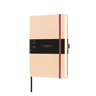 Aquarela Medium Plain Notebook - Seashell