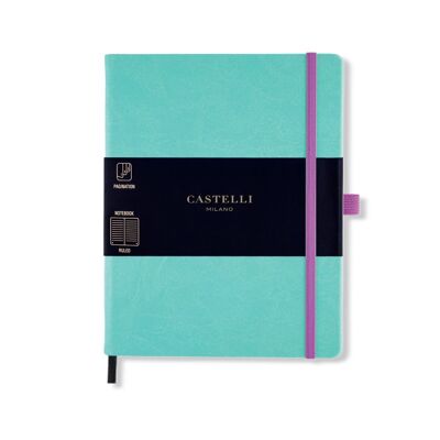 Aquarela Large Ruled Notebook - Jade Green