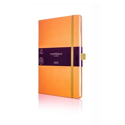 Aquarela Medium Ruled Notebook - Clementine