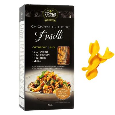 Organic Chickpea Turmeric Fusilli